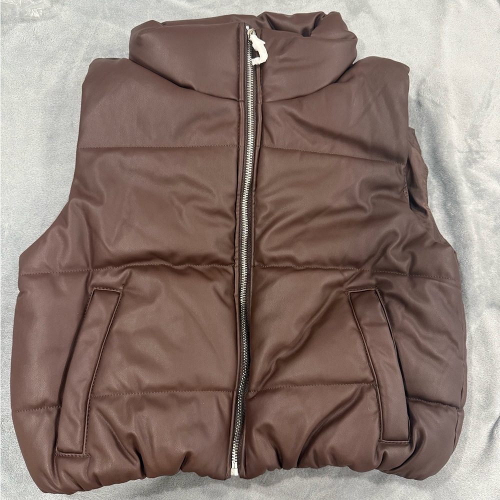 Ambiance Chocolate Brown Puffer Jacket